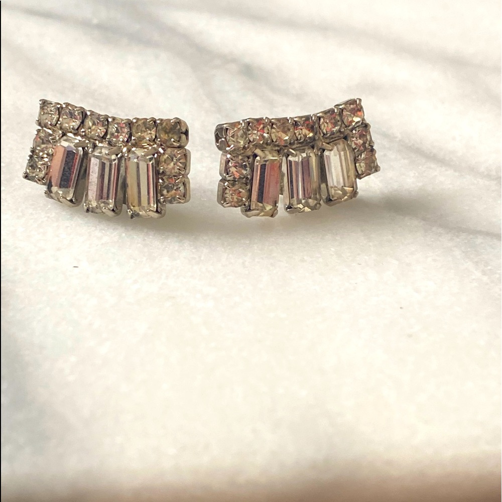 Gorgeous Vintage Baguette Earrings